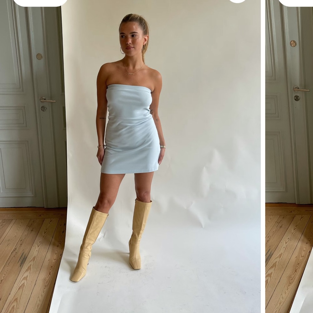 Djerf Avenue Baby Blue Tube Dress